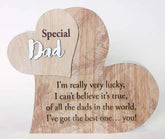 Dad From My Heart Sentiment Plaque Block